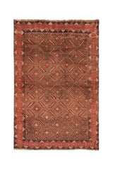 Vintage Turkmen Rug 5'10" X 4'2"