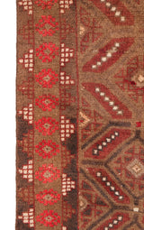 Vintage Turkmen Rug 5'10" X 4'2"