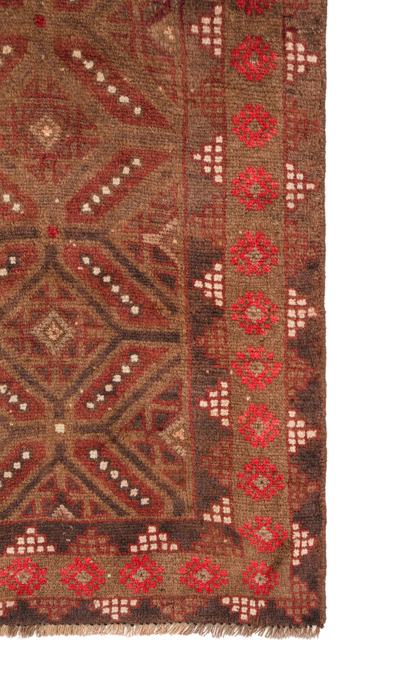Vintage Turkmen Rug 5'10" X 4'2"