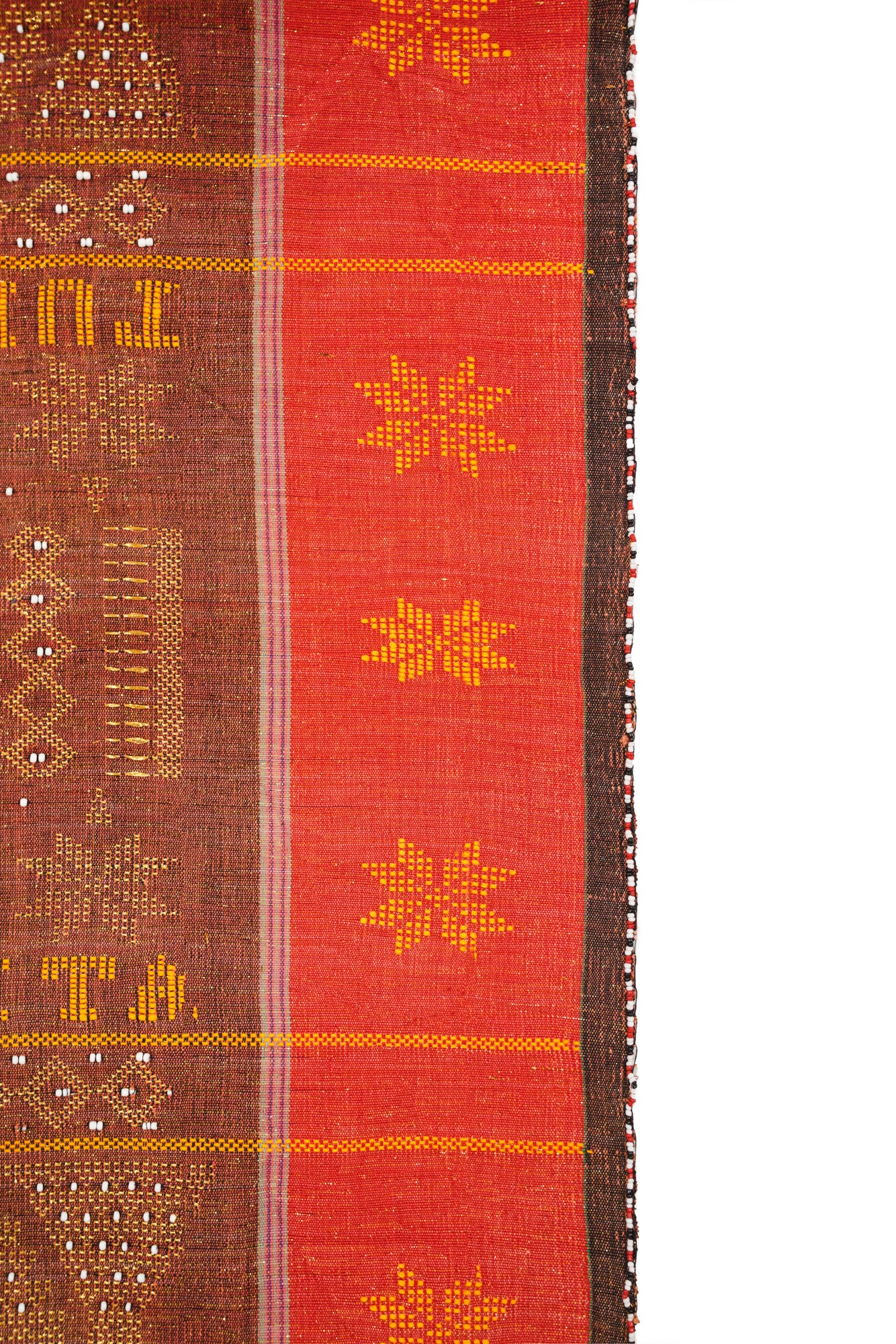 vintage indonesian Ulos Batak Textile 6'4" x 2'9"