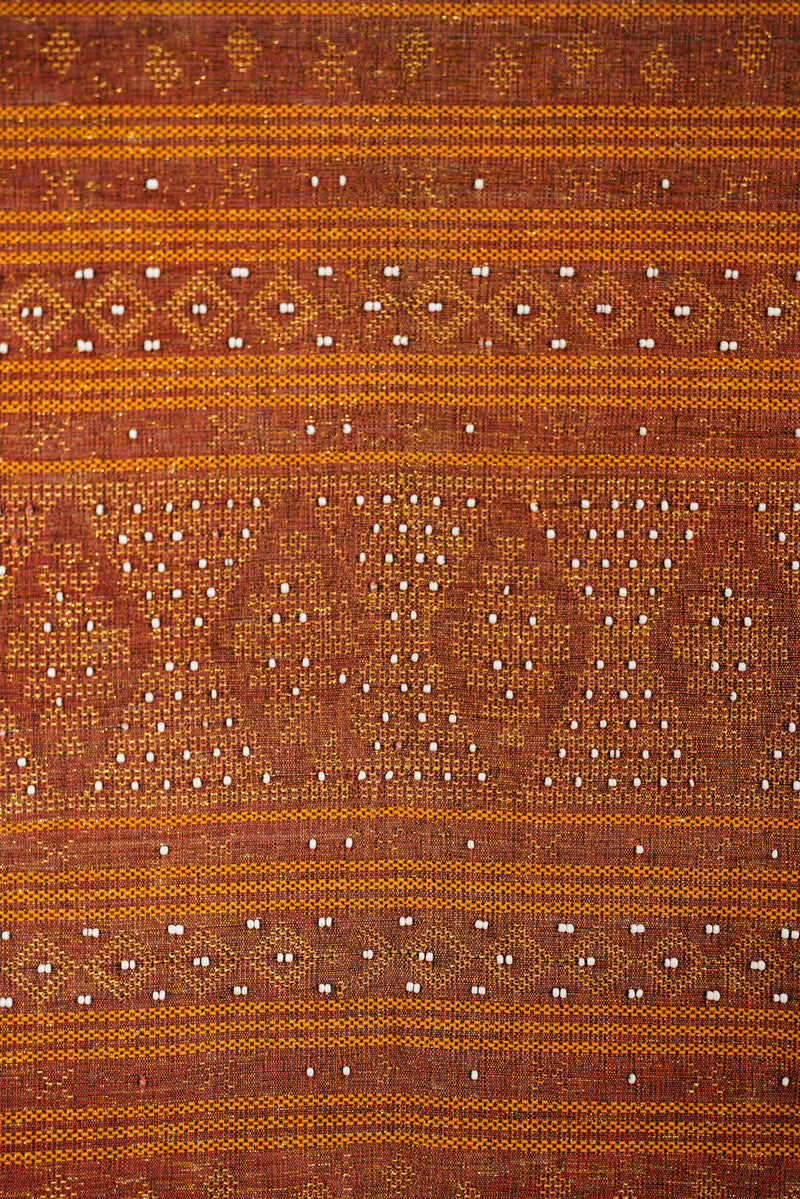 vintage indonesian Ulos Batak Textile 6'4" x 2'9"