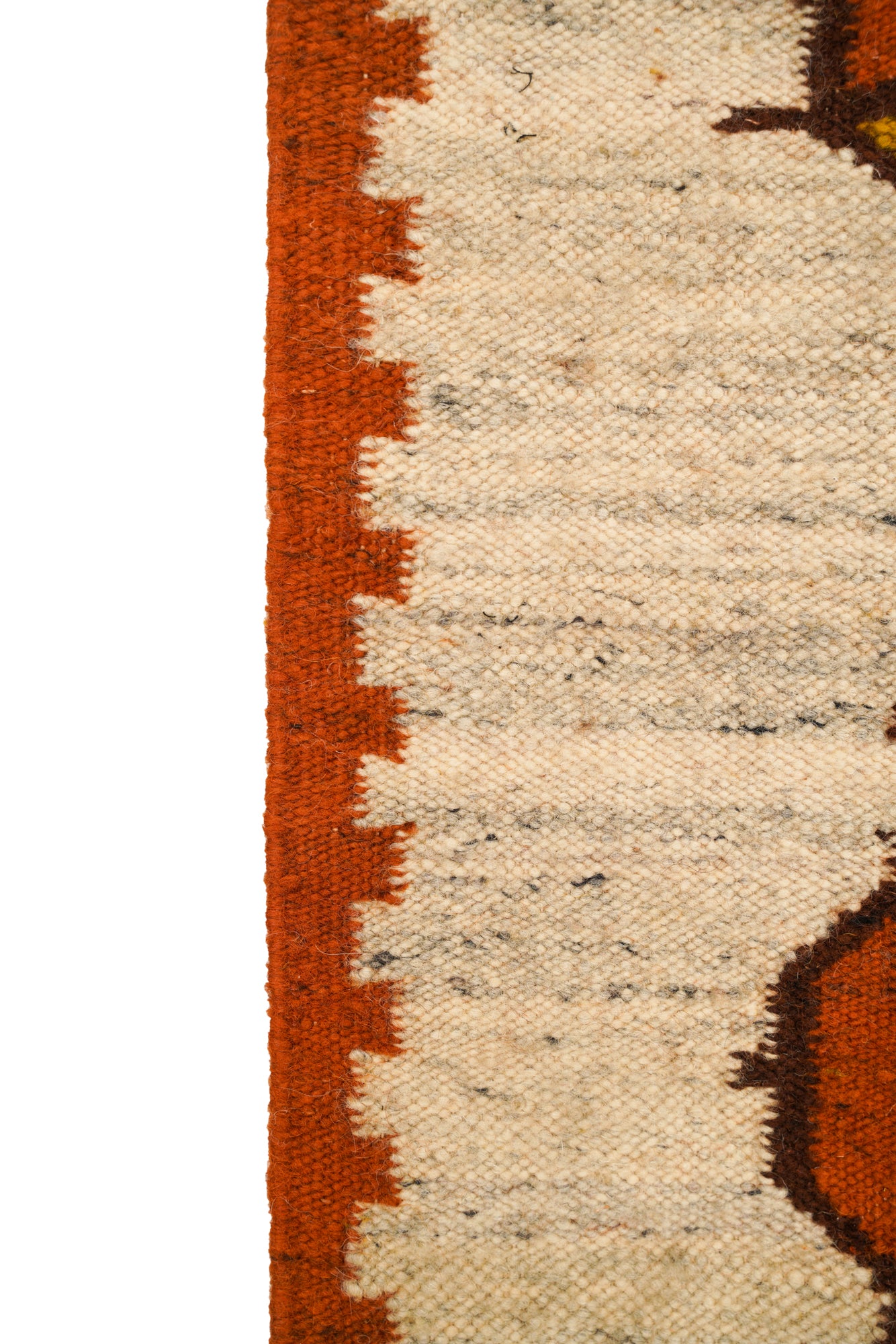 Vintage Polish Folklore Kilim 3'9" x 1'7"