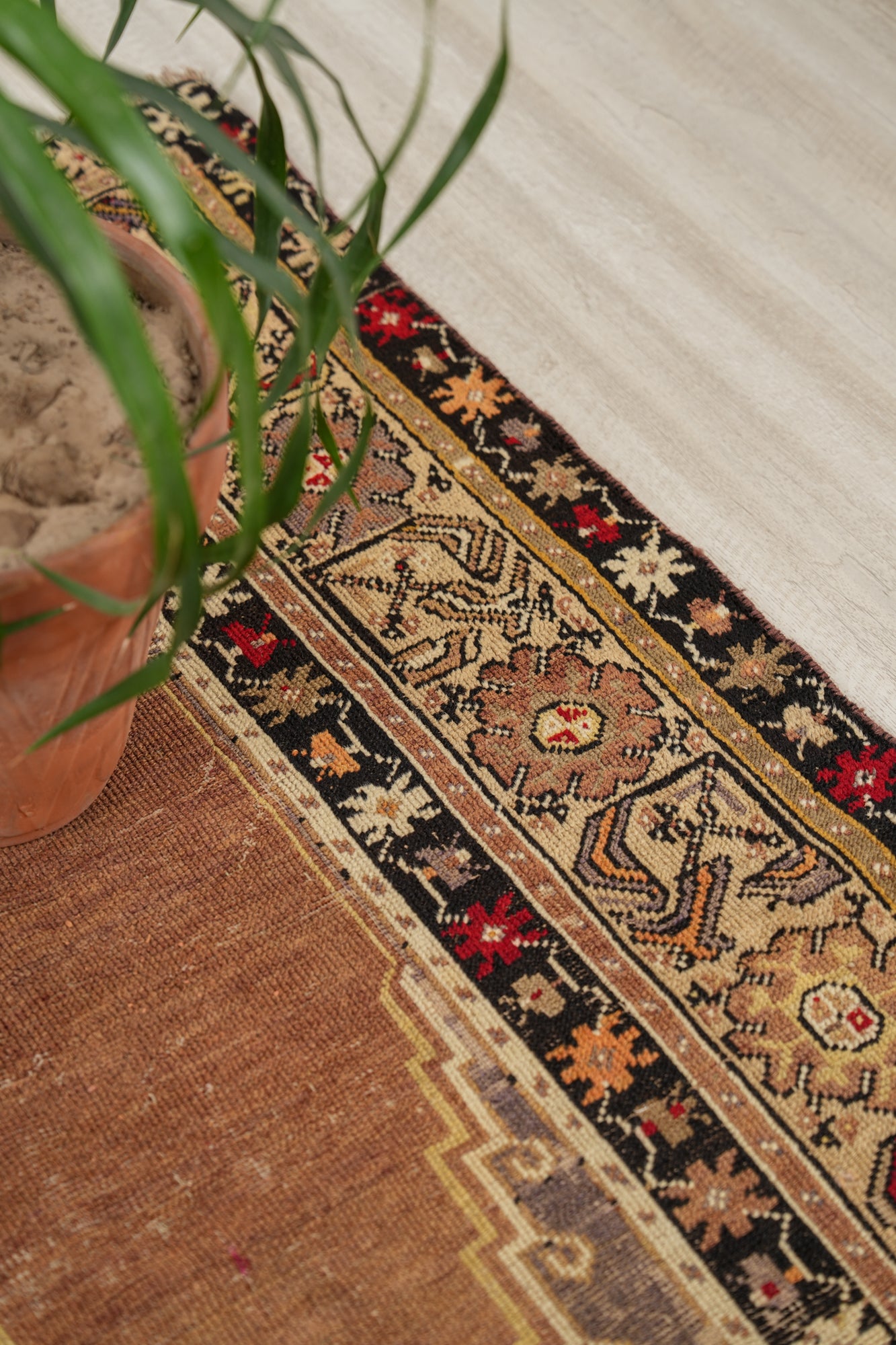 Vintage Turkish Milas Rug 5'10" x 3'8"