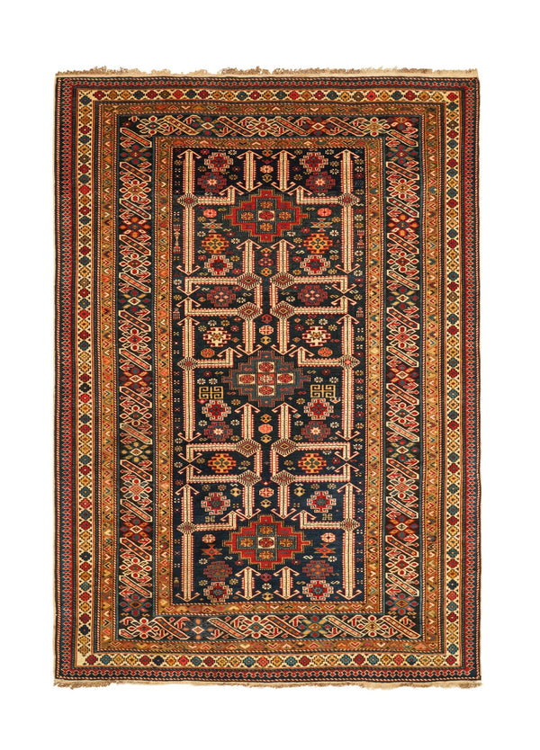 Antique Caucasian Shirvan Chichi Rug 5'9" x 4'