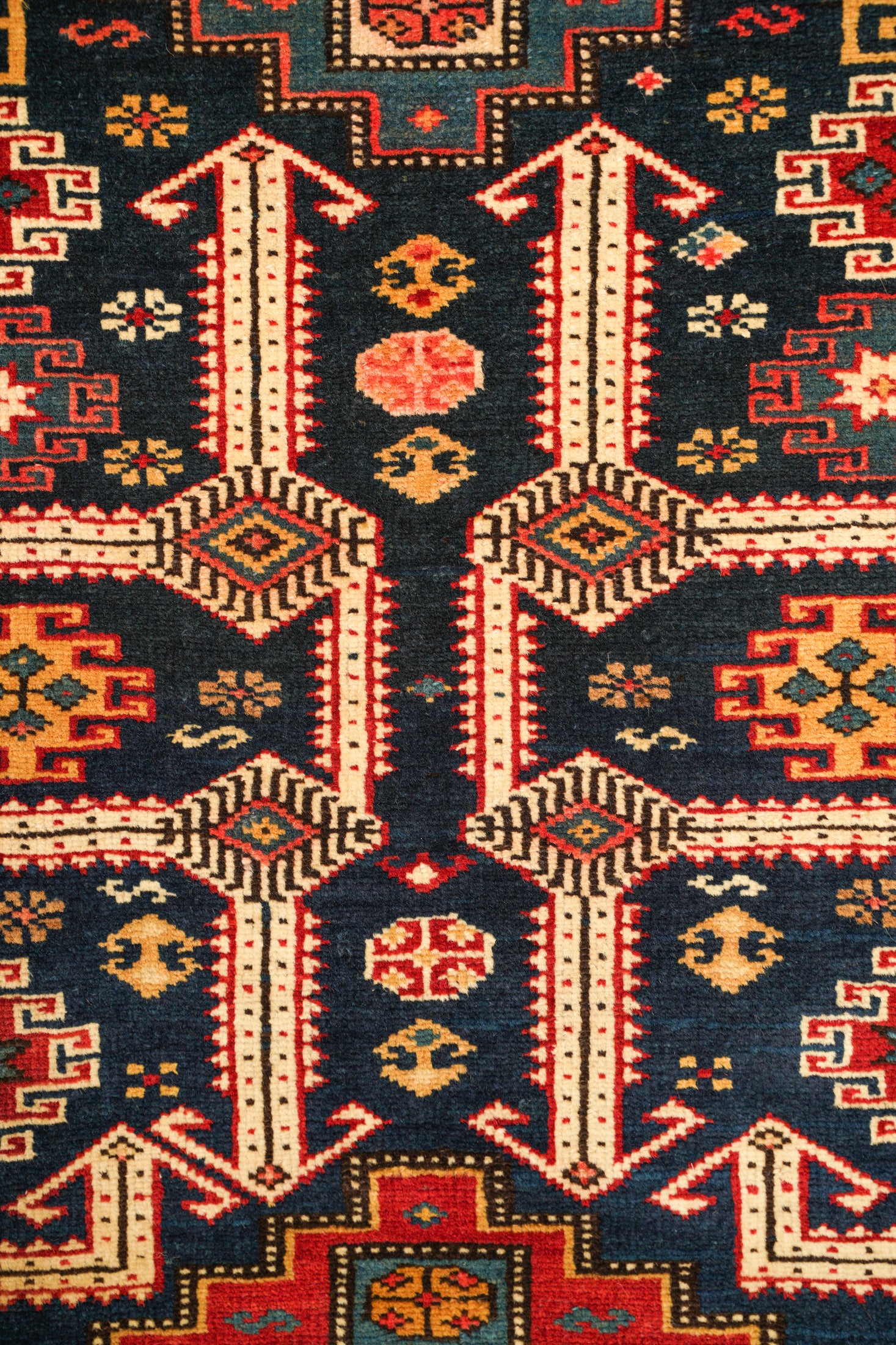 Antique Caucasian Shirvan Chichi Rug 5'9" x 4'