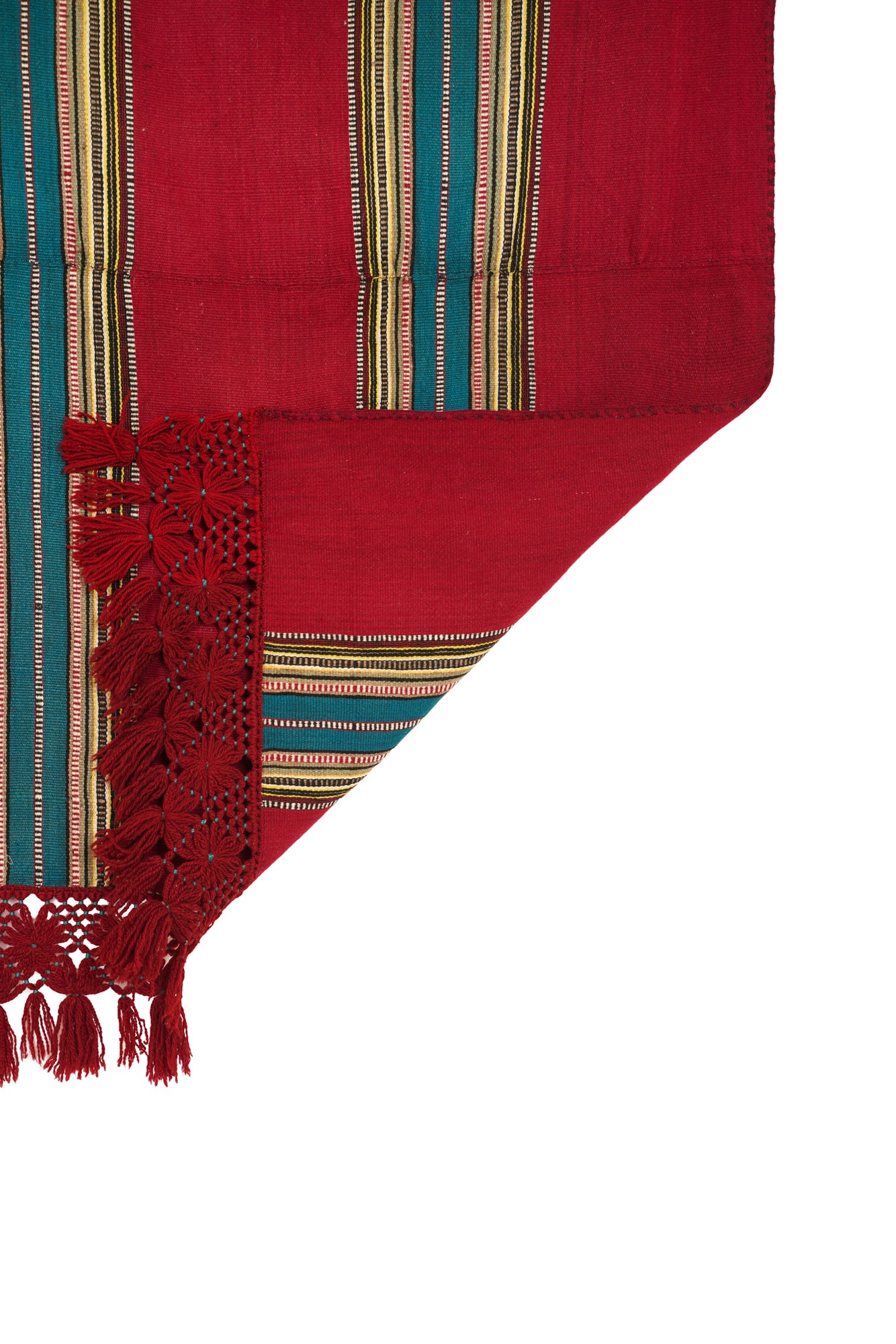 Vintage Macedonian Wool textile 6'9" x 5'