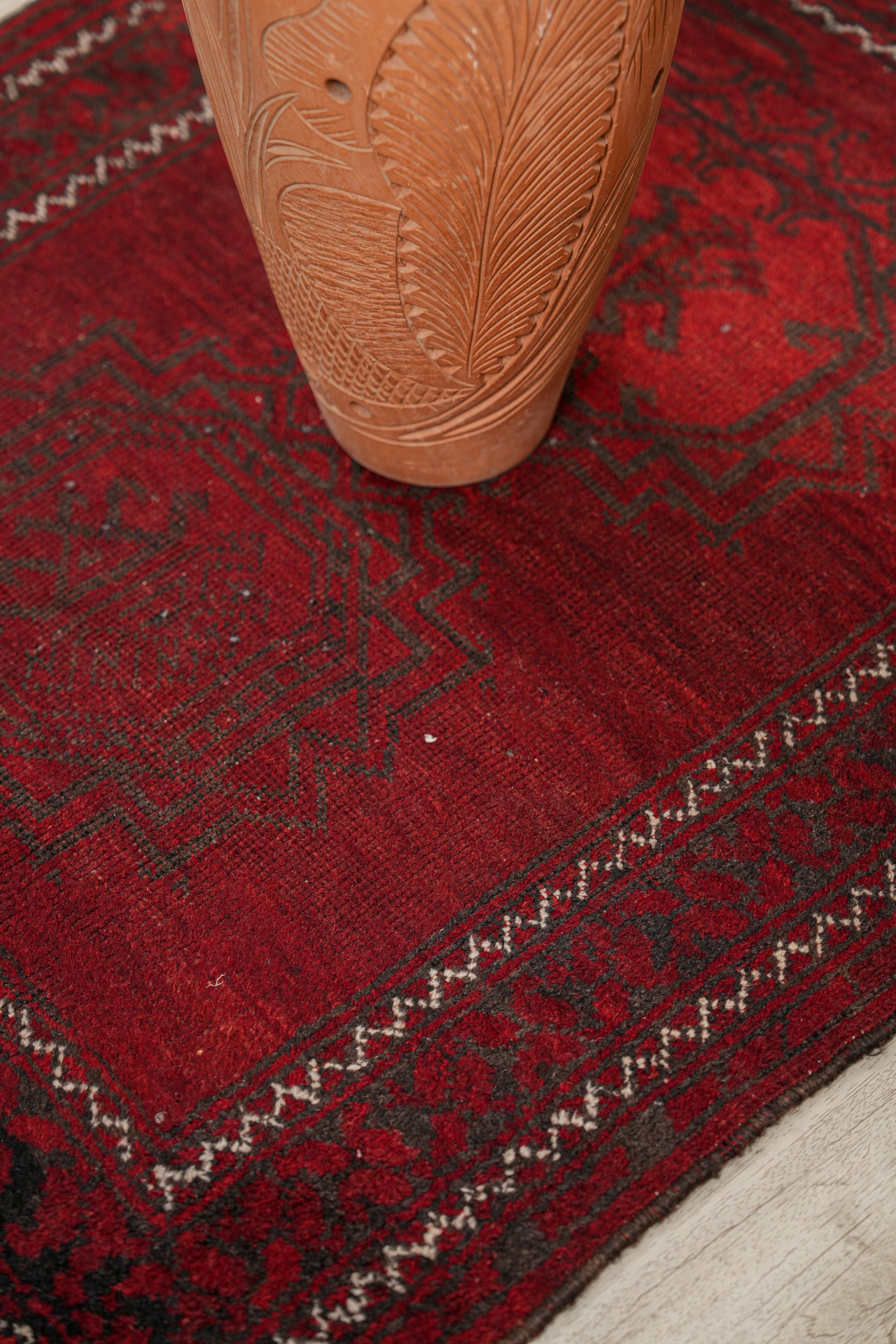 Vintage Turkmen Rug 3'4" x 2'10"