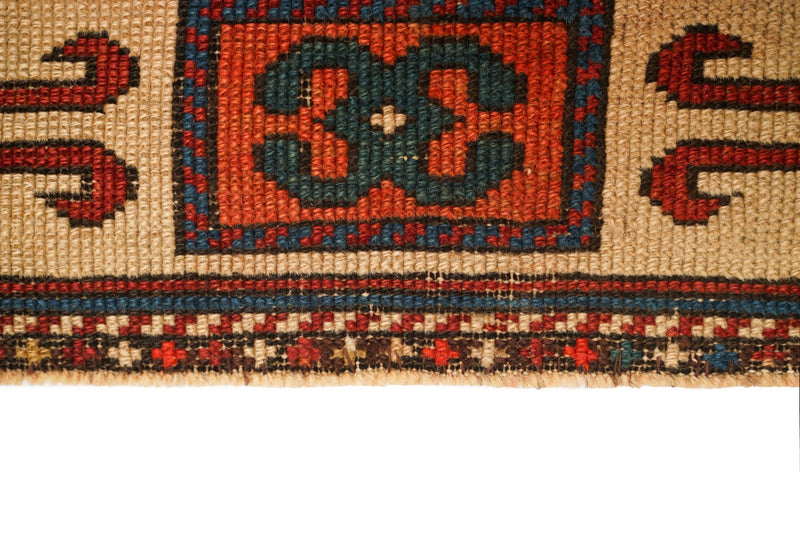 Antique Caucasian Karachopf Kazak Rug (Fragment) 2' x 1'5"