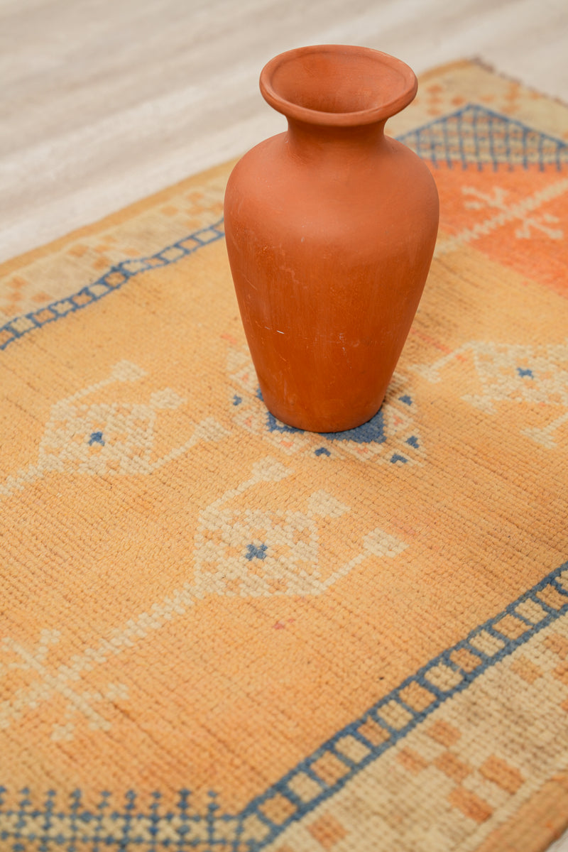 Vintage Moroccan Rug 3'3" x 2'2"