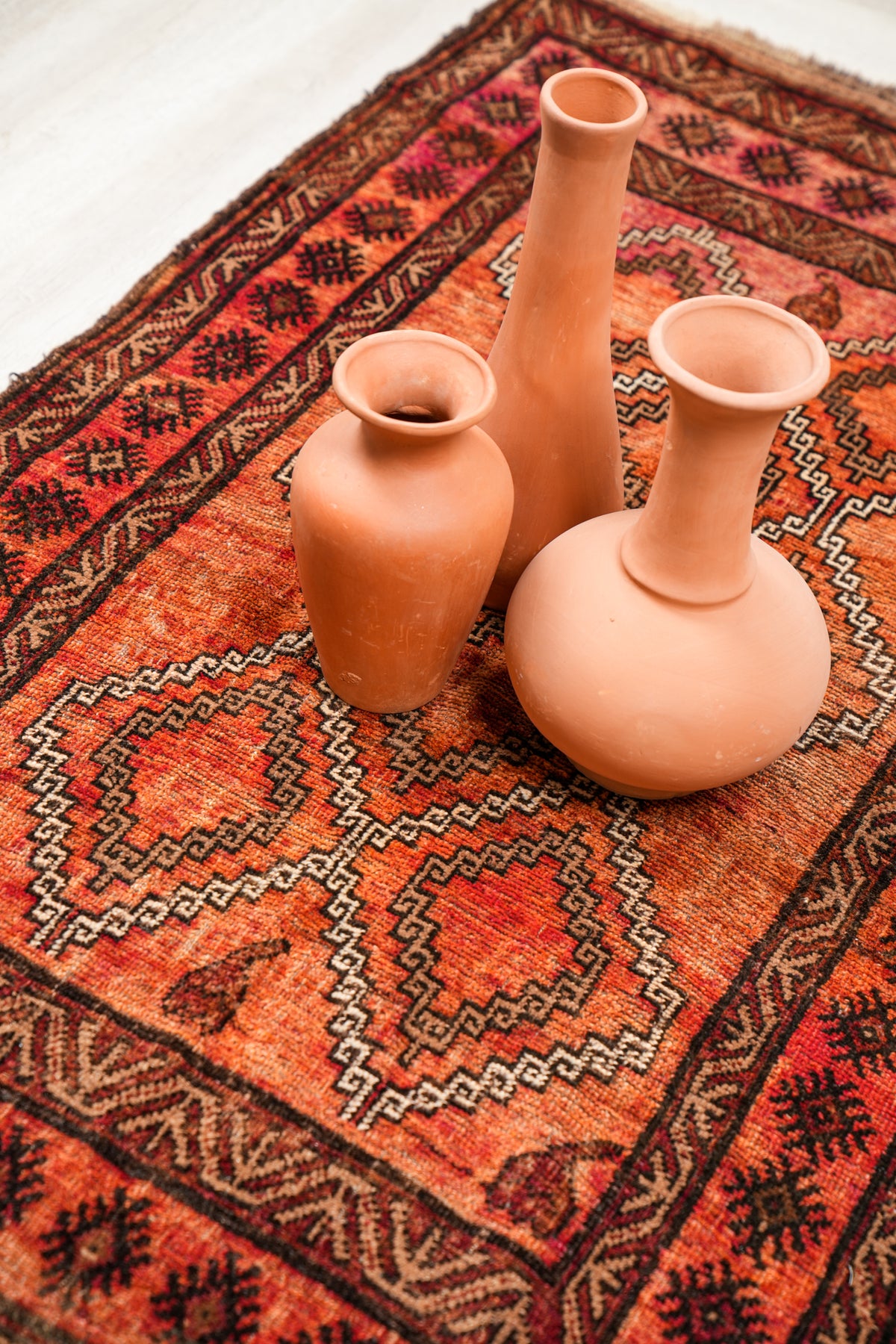Vintage Turkmen Tribal Rug 5' x 3'