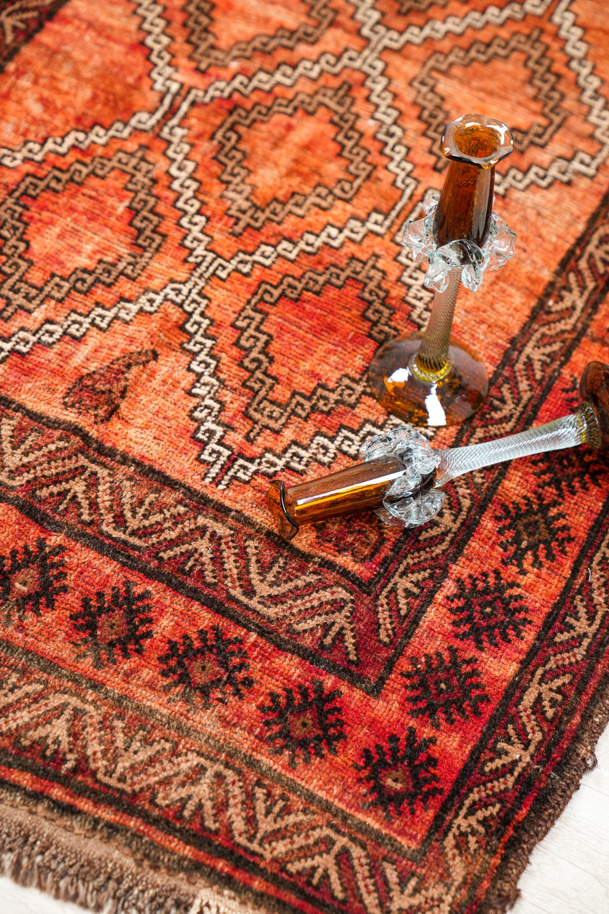 Vintage Turkmen Tribal Rug 5' x 3'