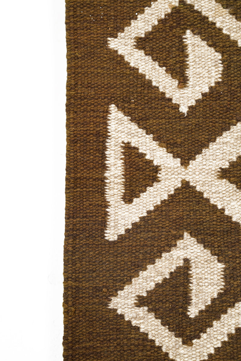 Vintage Scandavian Kilim Rug 3' x 1'4"