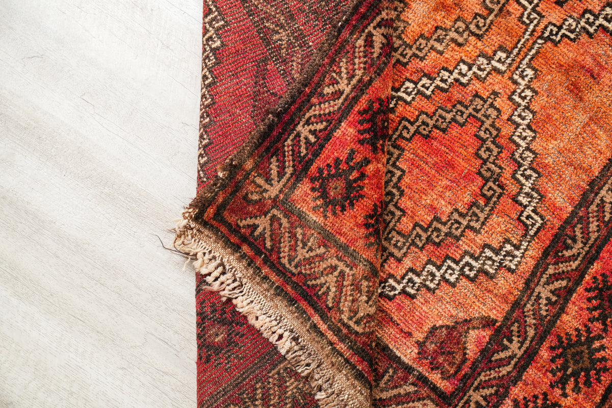 Vintage Turkmen Tribal Rug 5' x 3'