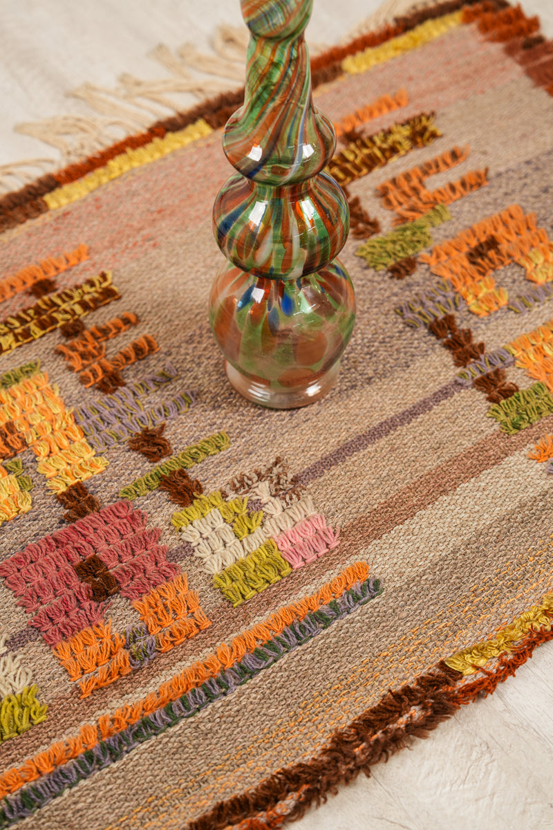 Vintage Finnish Textile 4'6" x 2'2"