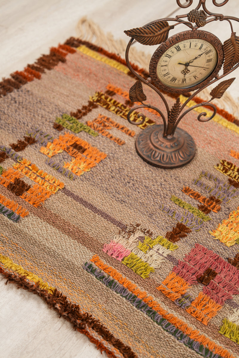 Vintage Finnish Textile 4'6" x 2'2"