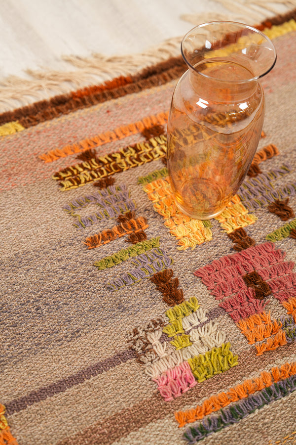Vintage Finnish Textile 4'6" x 2'2"