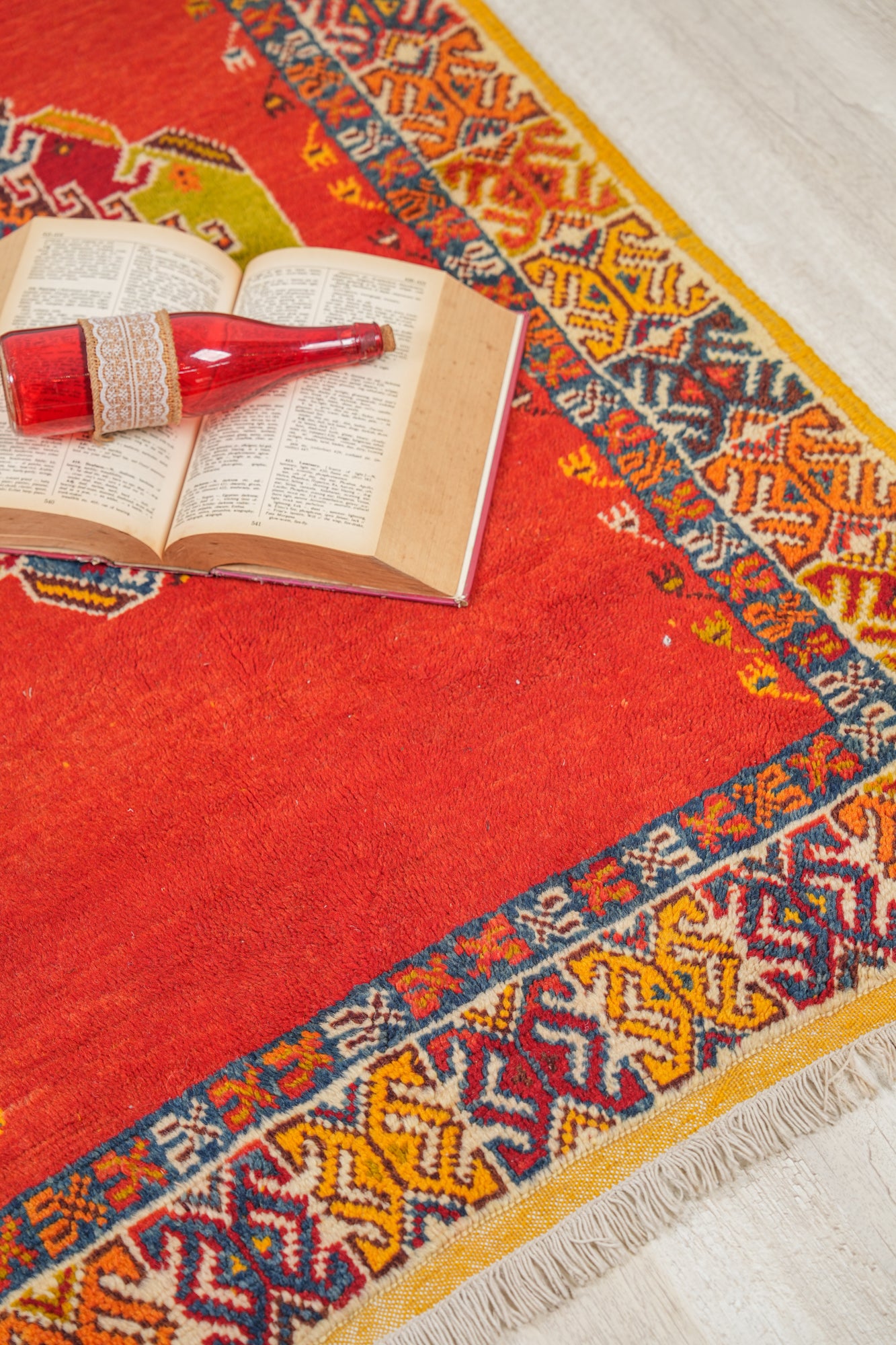 Vintage Moroccan Rug 4'9"x 3'