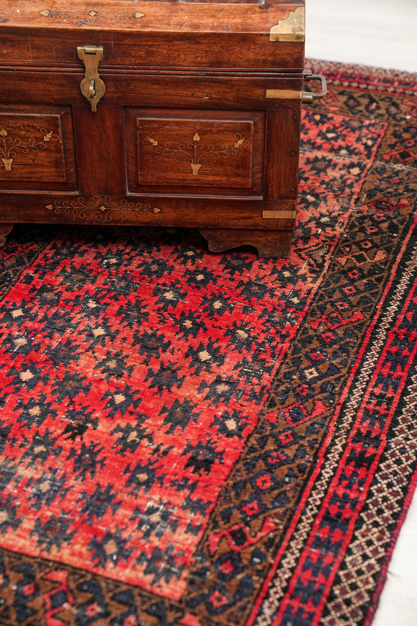 Vintage Turkoman Baloch Rug 5'7" x 3'