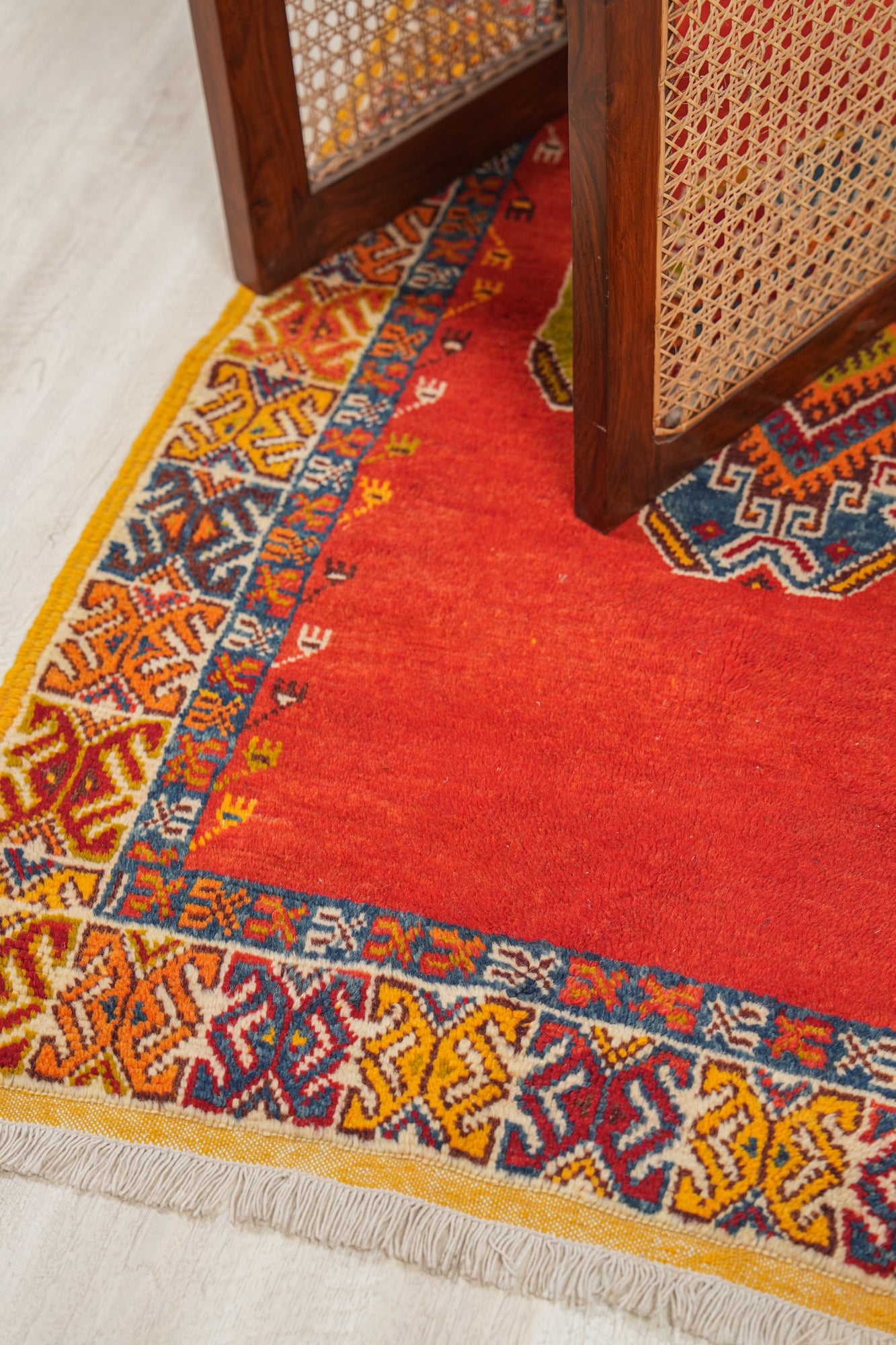 Vintage Moroccan Rug 4'9"x 3'