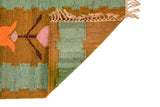 Vintage Polish Floral Kilim 3'3" x 1'8"