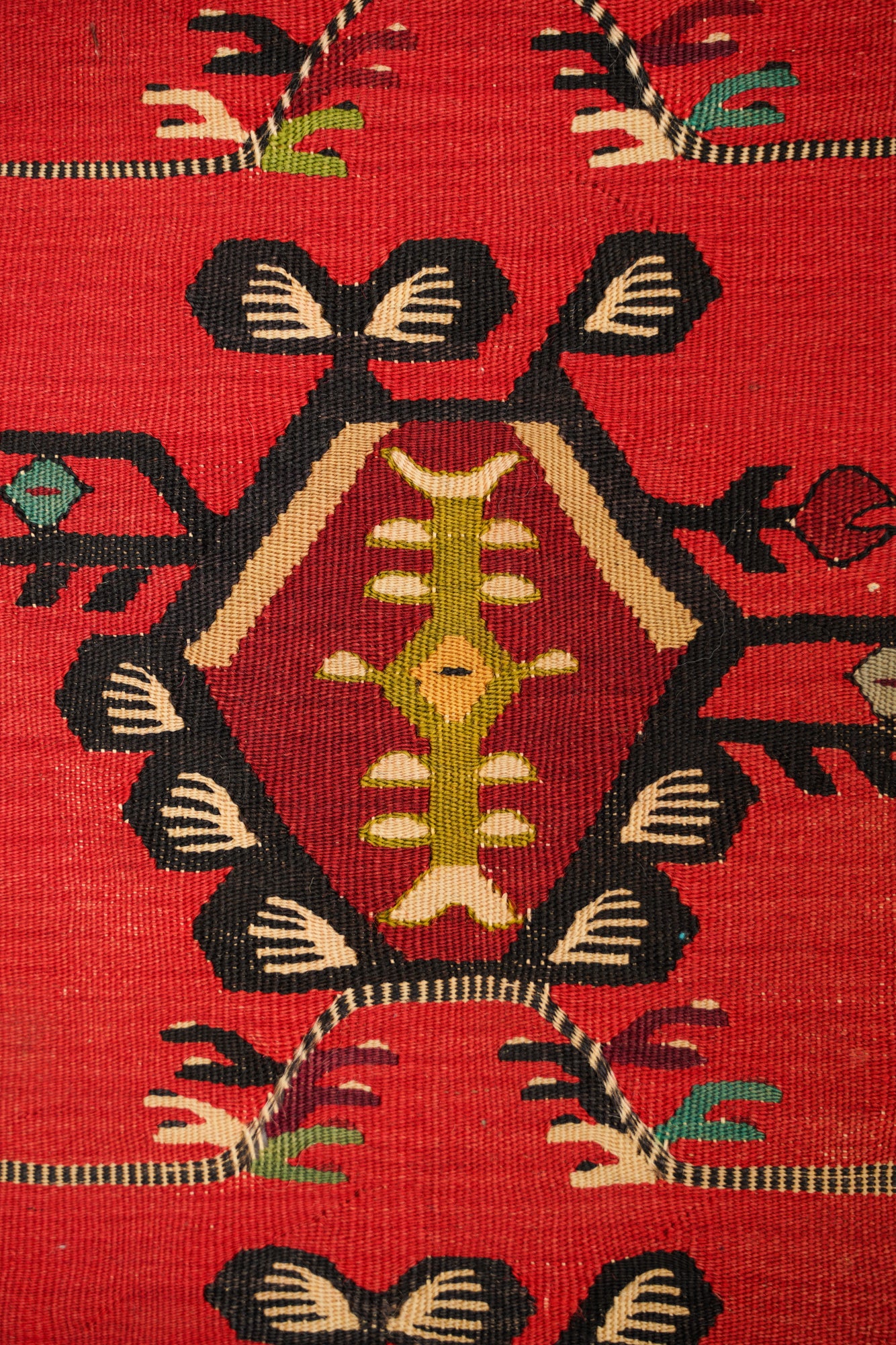 Vintage Turkish Sarkoy Kilim 4'6" x 2'3"