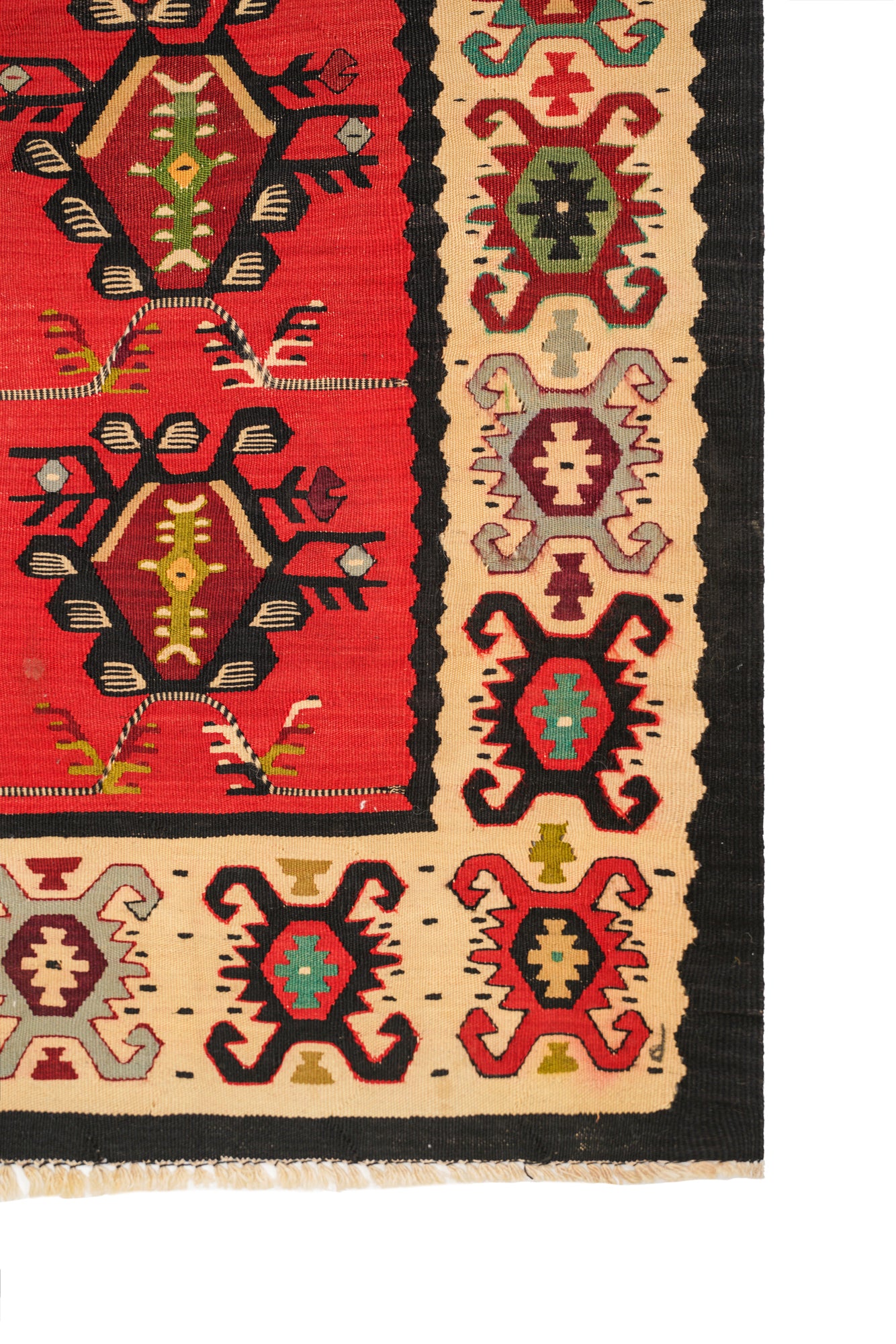 Vintage Turkish Sarkoy Kilim 4'6" x 2'3"