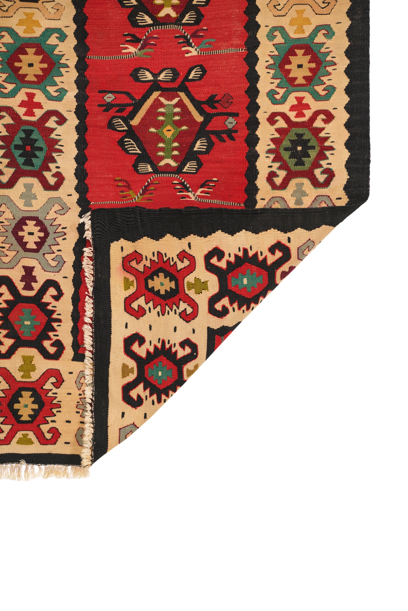 Vintage Turkish Sarkoy Kilim 4'6" x 2'3"