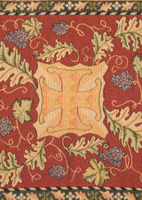 Vintage European Flemish Tapestry 2'4" x 2'4"