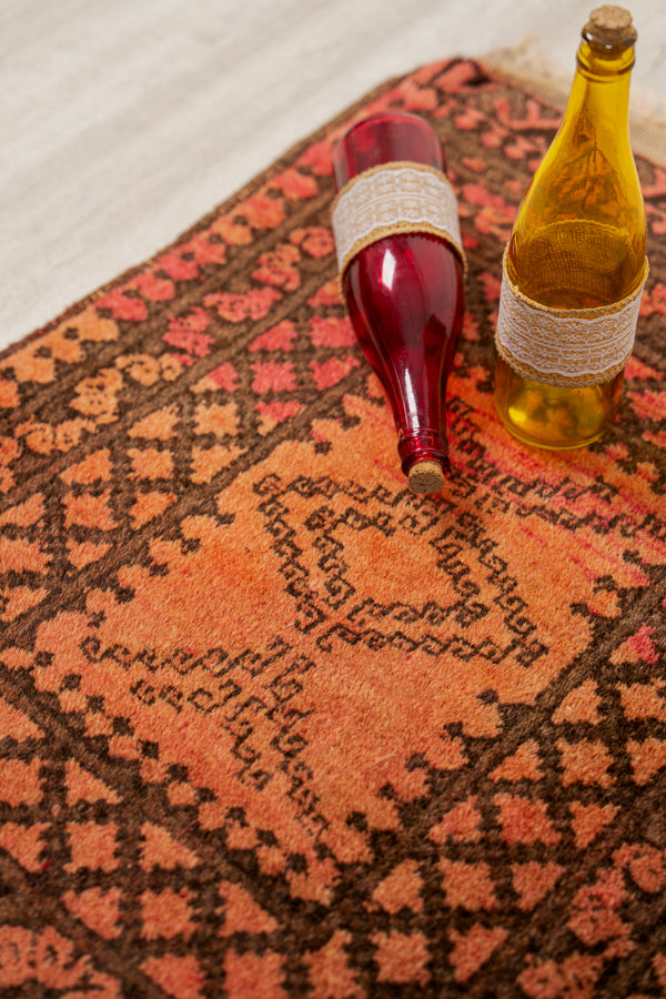 Vintage Turkmen Rug 2'6" x 1'10"