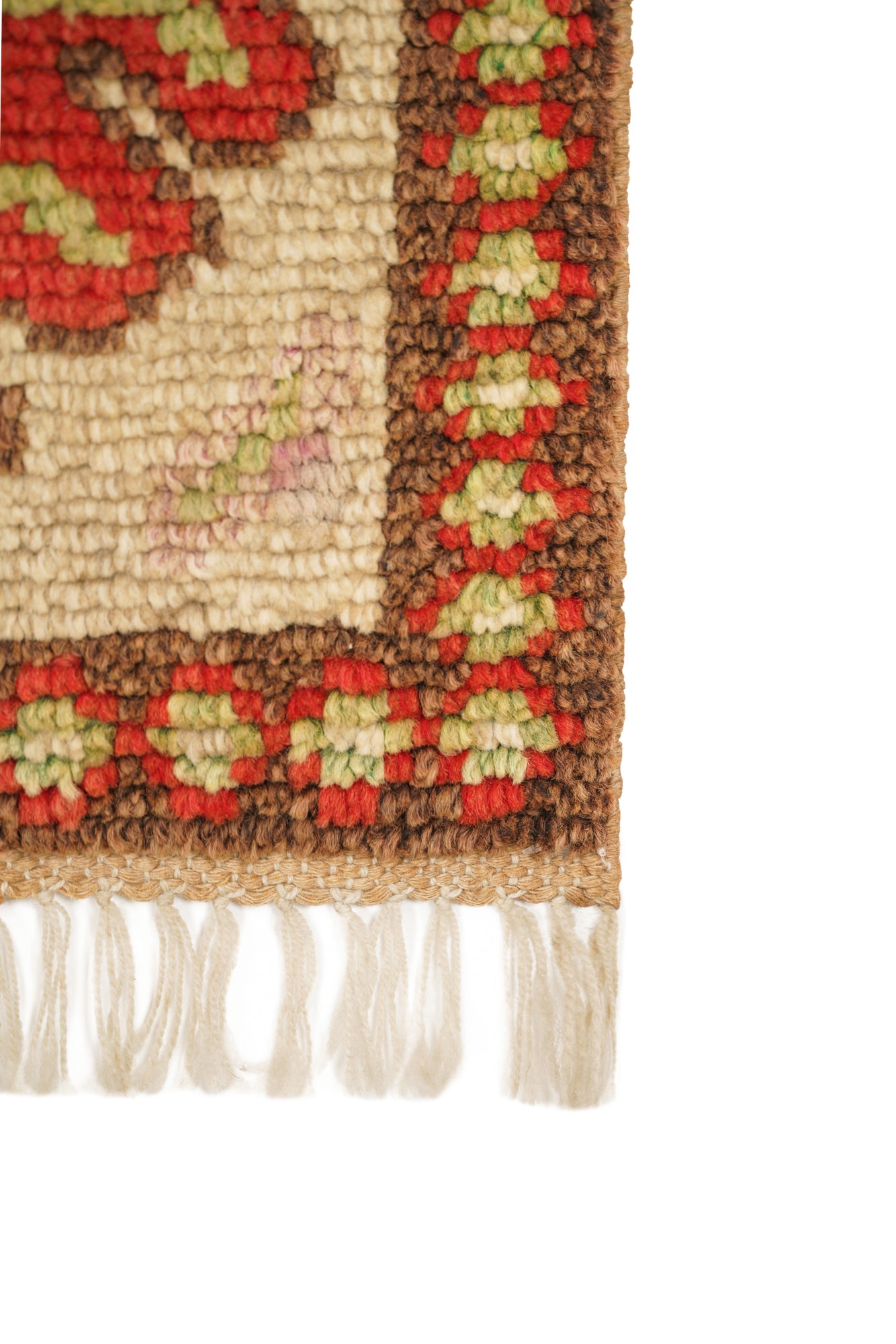 Vintage Turkish Oushak Rug 2'9" x 1'6"