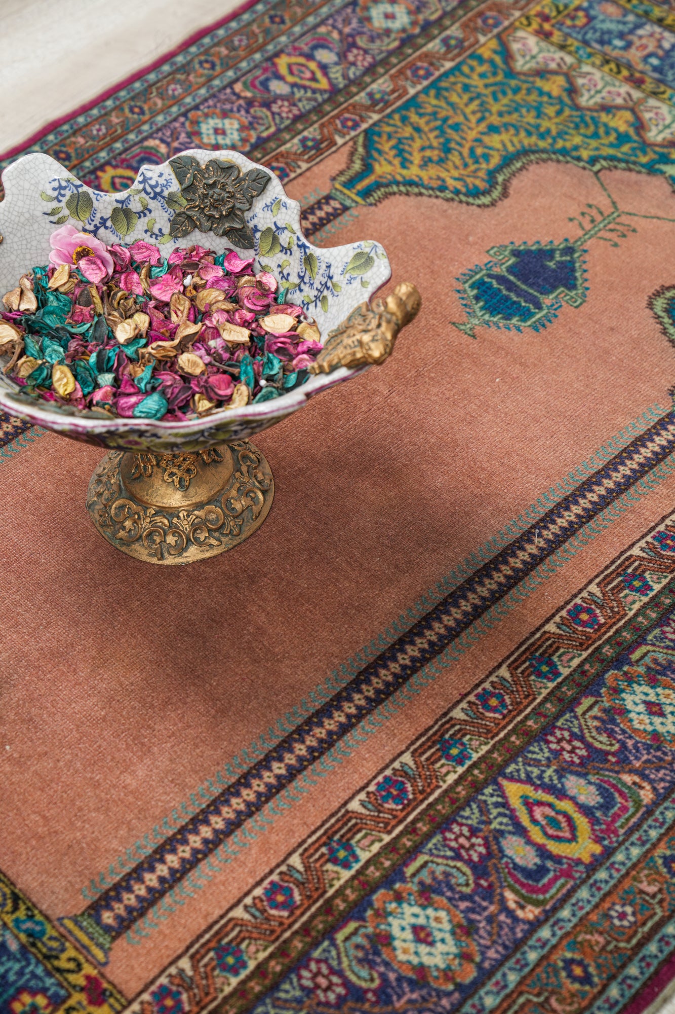 Vintage Turkish Prayer Rug 4'6" x 3'1"