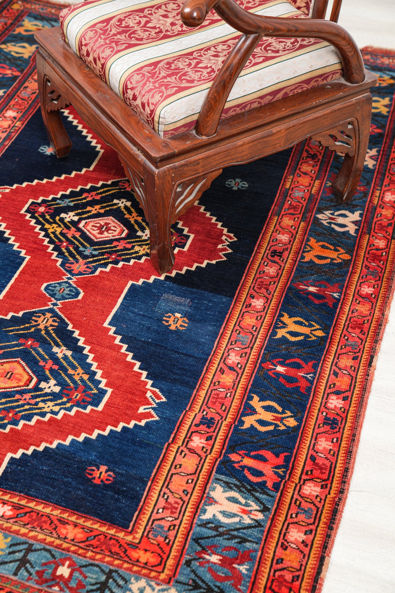 Antique Caucasian Shirvan Rug 6'2" x 4'4"