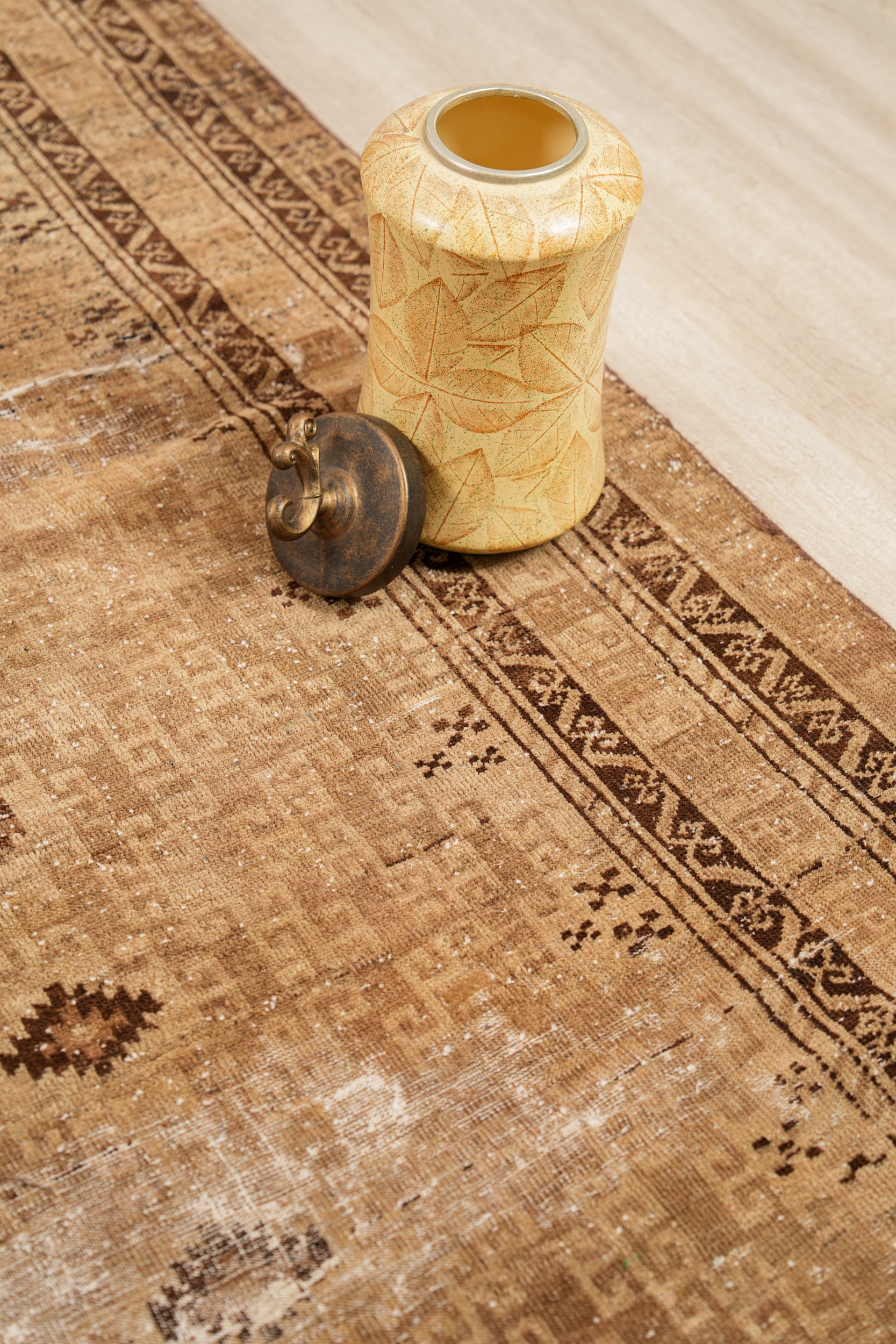 Vintage Turkmen Kelleh Rug 9' x 4'3"