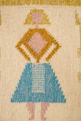 Vintage Scandinavian Tapestry 4'2" x 1'5"