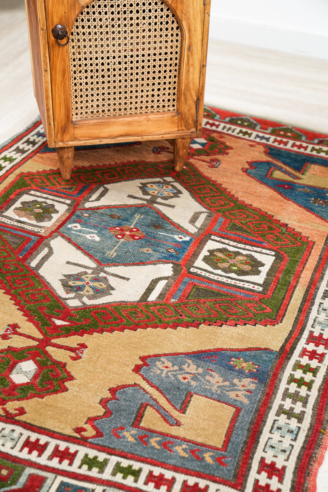 Antique Anatolian Karapinar Tribal Rug 5'4" x 3'10"