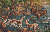 Vintage Belgian Loom Tapestry 5'7" x 2'4"