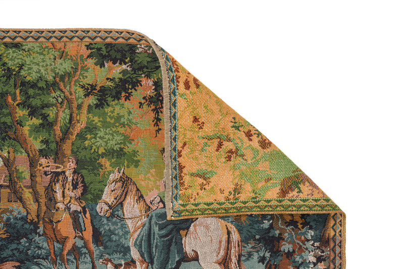Vintage Belgian Loom Tapestry 5'7" x 2'4"