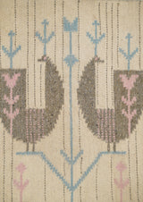Vintage Swedish wool tapestry 3'5" x 1'10"