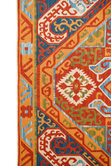 Vintage Armenian Kaitag Silk Embroidery 43" x 27"