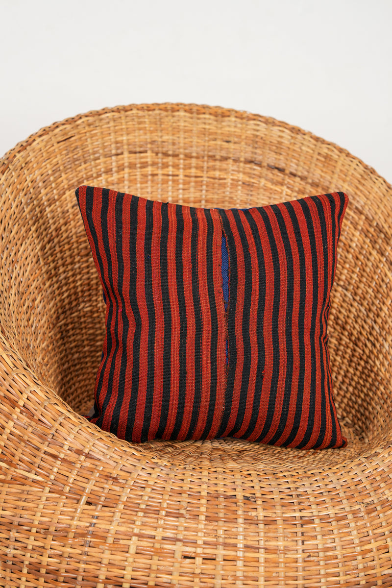 Vintage Caucasian Jajim cushion 1'4" x 1'4"