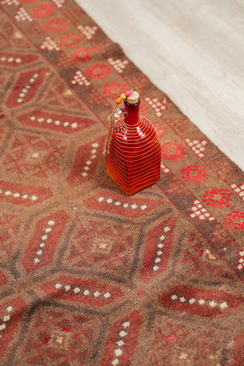 Vintage Turkmen Rug 5'10" X 4'2"