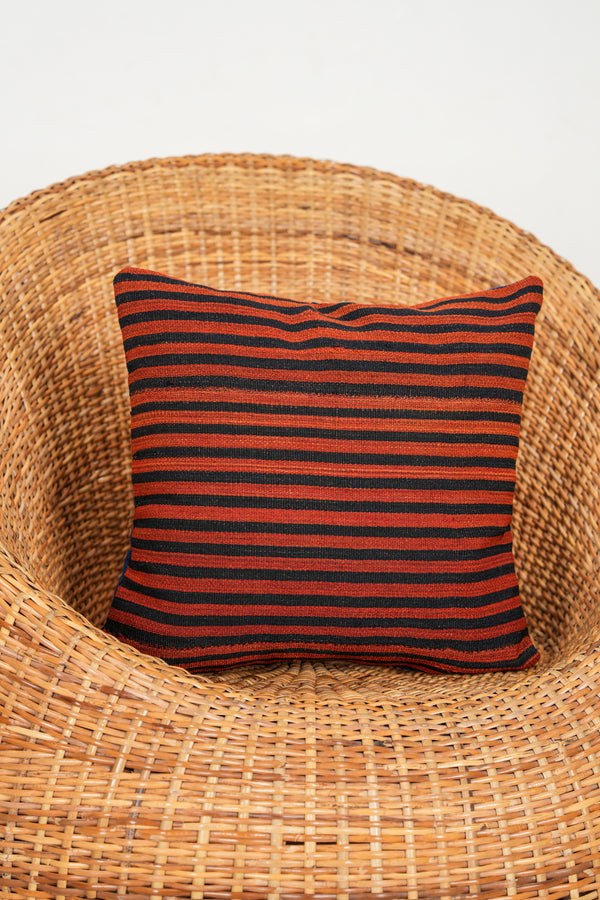Vintage Caucasian Jajim cushion 1'4" x 1'4"