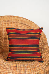 Vintage Caucasian Jajim cushion 1'4" x 1'4"