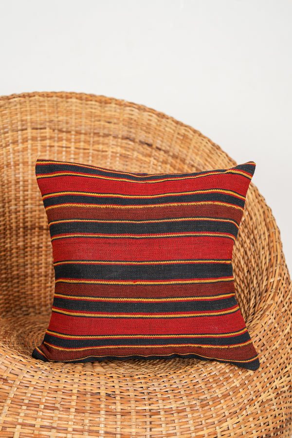 Vintage Caucasian Jajim cushion 1'4" x 1'4"