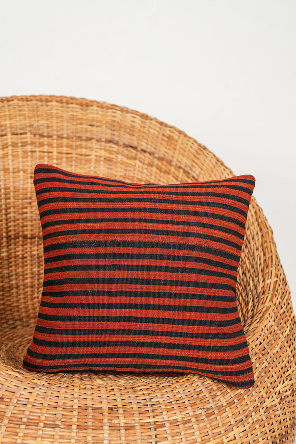 Vintage Caucasian Jajim cushion 1'4" x 1'4"