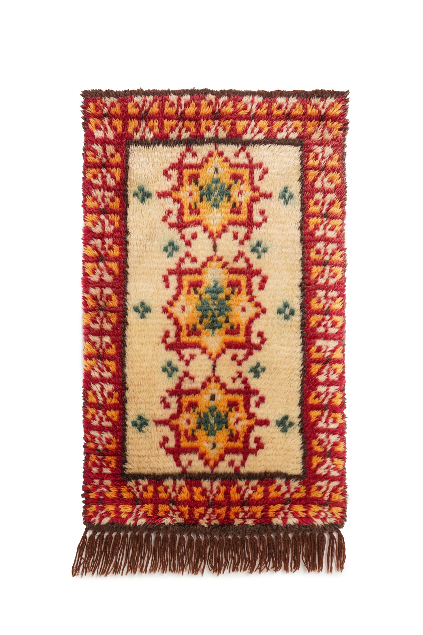 VINTAGE TURKISH TRIBAL RUG 3'2" x 2'