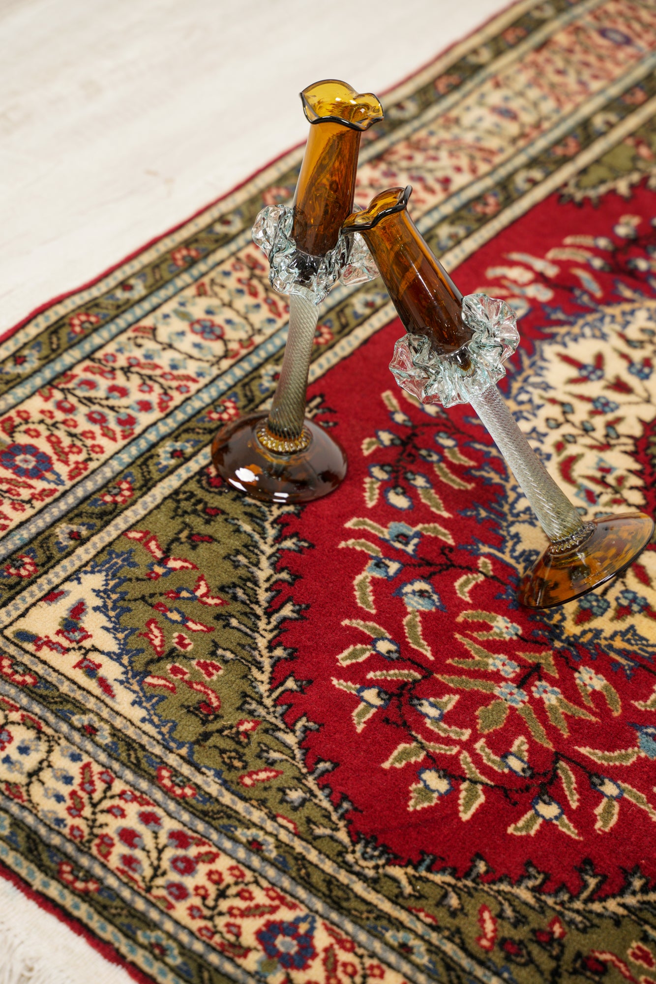 vintage Turkish Kayseri rug 4'5" x 3'