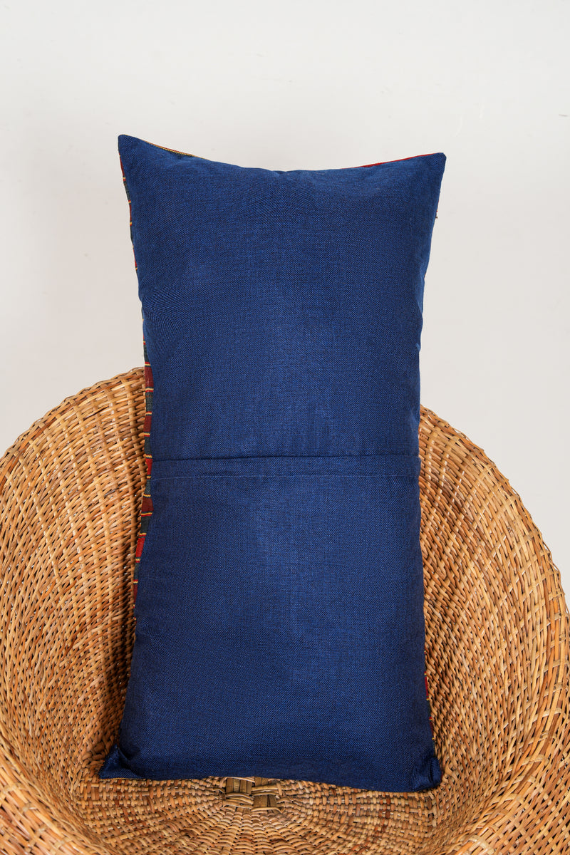 Antique Caucasian Jajim Lumbar Pillow 3' x 1'7"