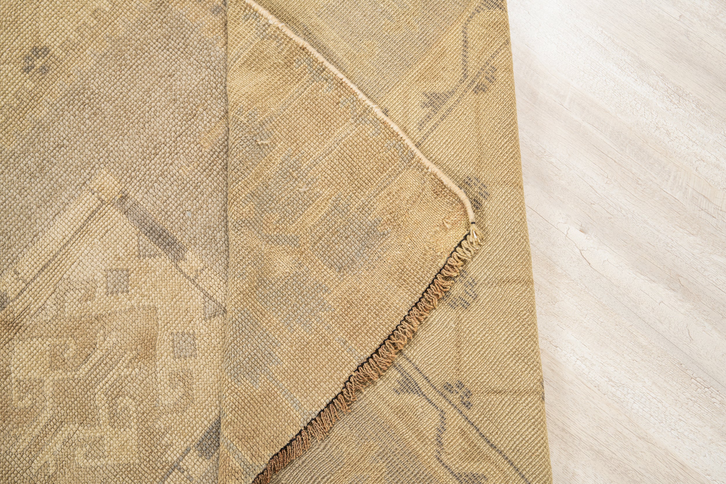 Vintage Turkish Oushak Rug 12'3" x 9'8"