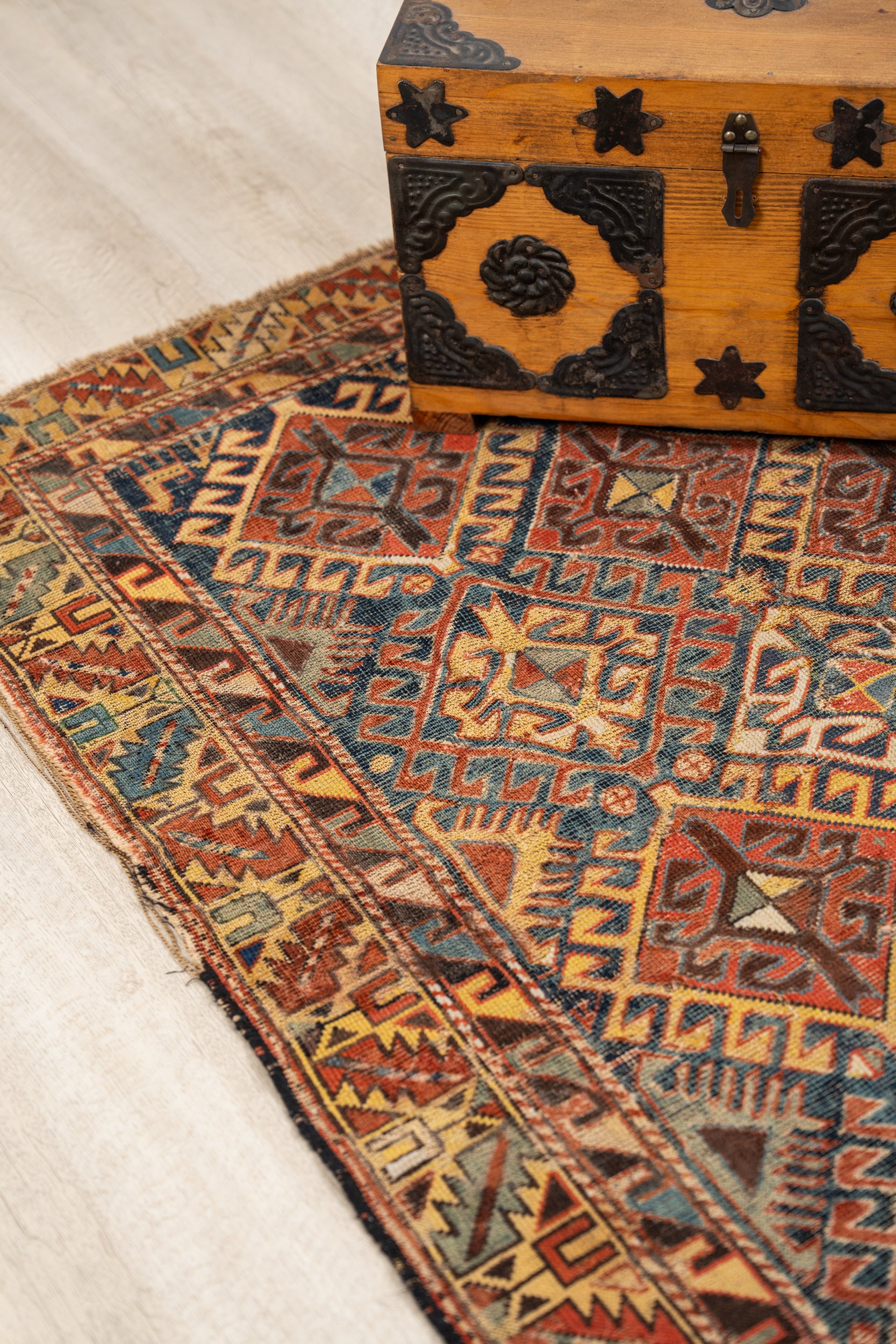 Antique Caucasian Shirvan Rug 4'2" x 3'